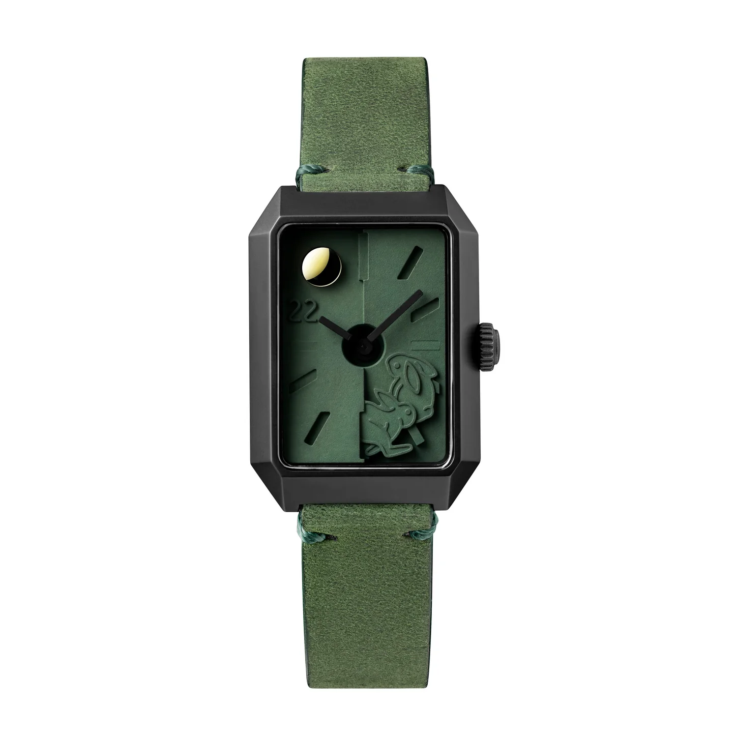 Limited Rabbit Edition Concrete Watch Manual Wind_Moss green (Woman) thumbnail 2