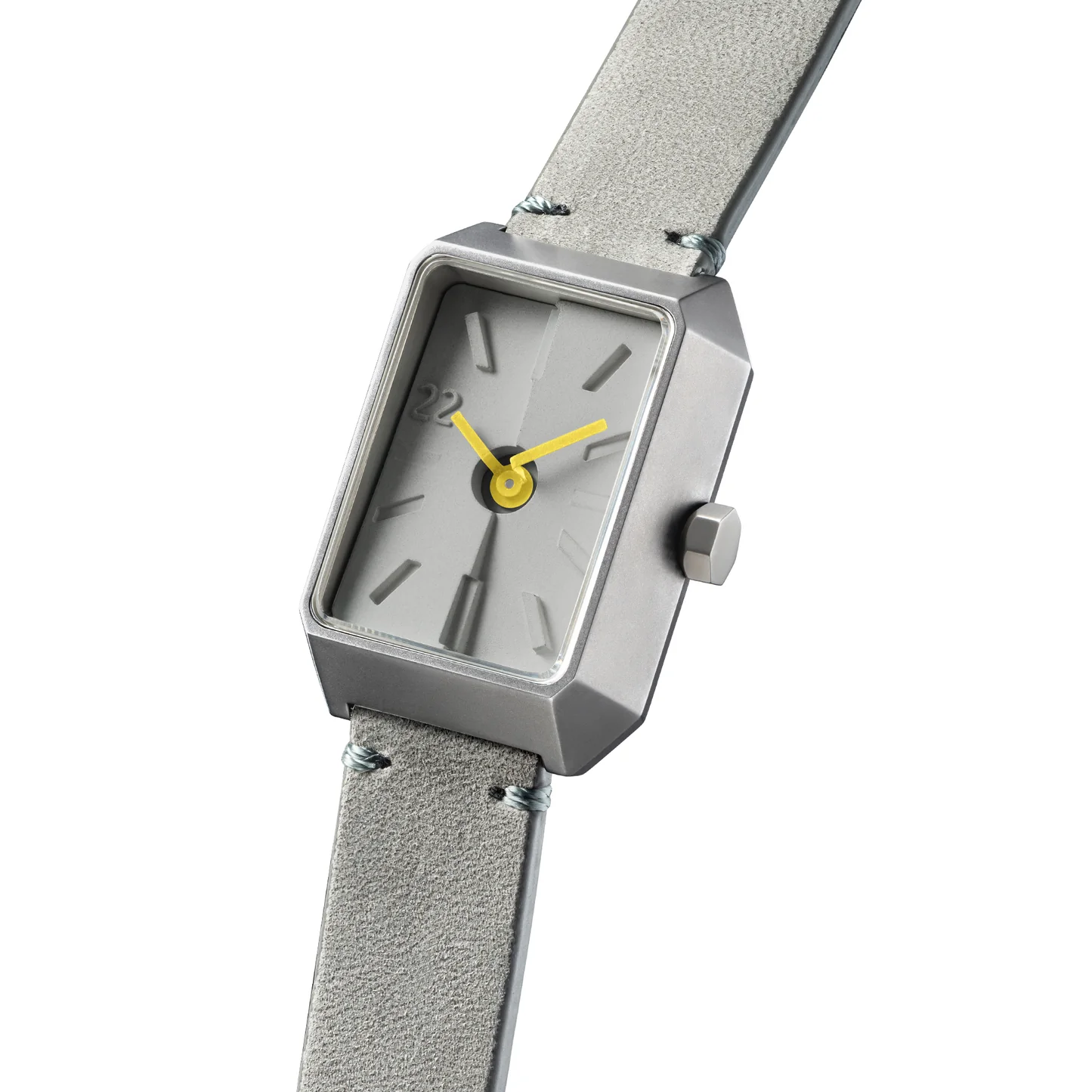 Ups & Downs Rectangular Concrete Watch_Concrete Gray thumbnail 2