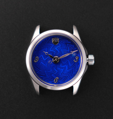 Blanca (36mm) - Deep Cobalt Zig-Zag Straightline Dial thumbnail 2