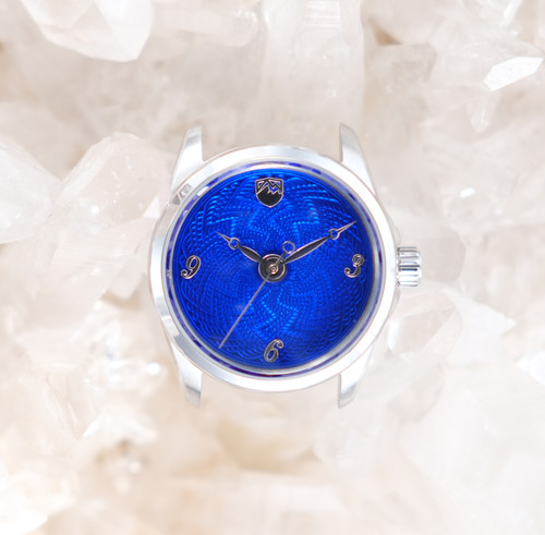 Blanca (36mm) - Deep Cobalt Zig-Zag Straightline Dial thumbnail 3