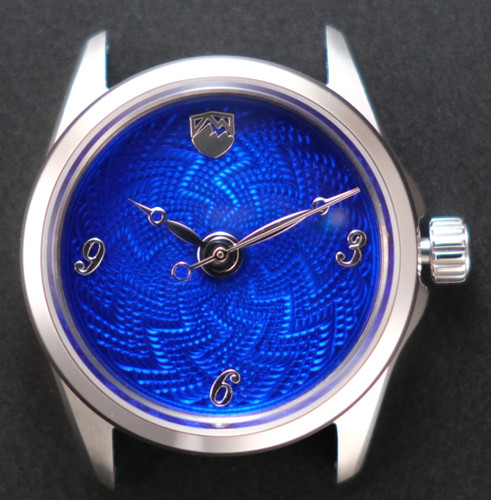 Blanca (36mm) - Deep Cobalt Zig-Zag Straightline Dial thumbnail 4