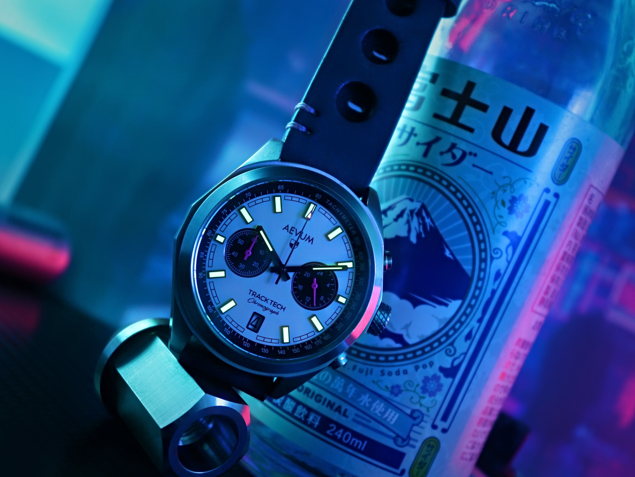 Track Tech Chronograph - Frost and Pink Edition thumbnail 2