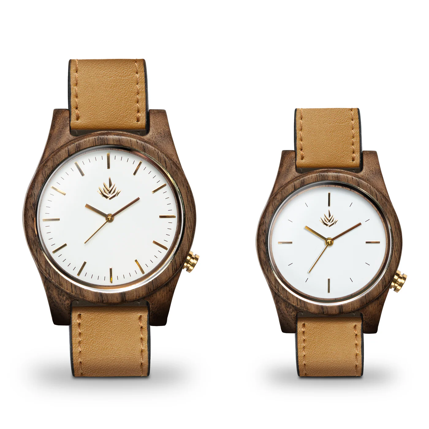 Agavia Line Pair 37mm and 44mm - Walnut / White thumbnail 4