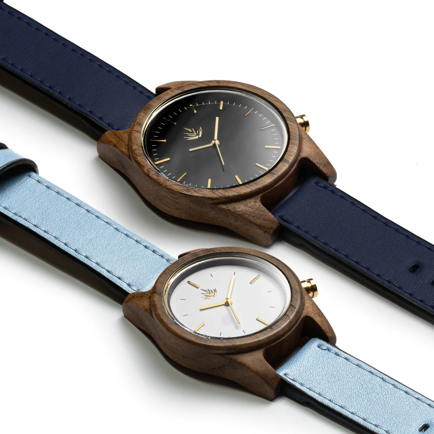 Agavia Line Pair 37mm (White) and 44mm (Black) - Walnut thumbnail 4