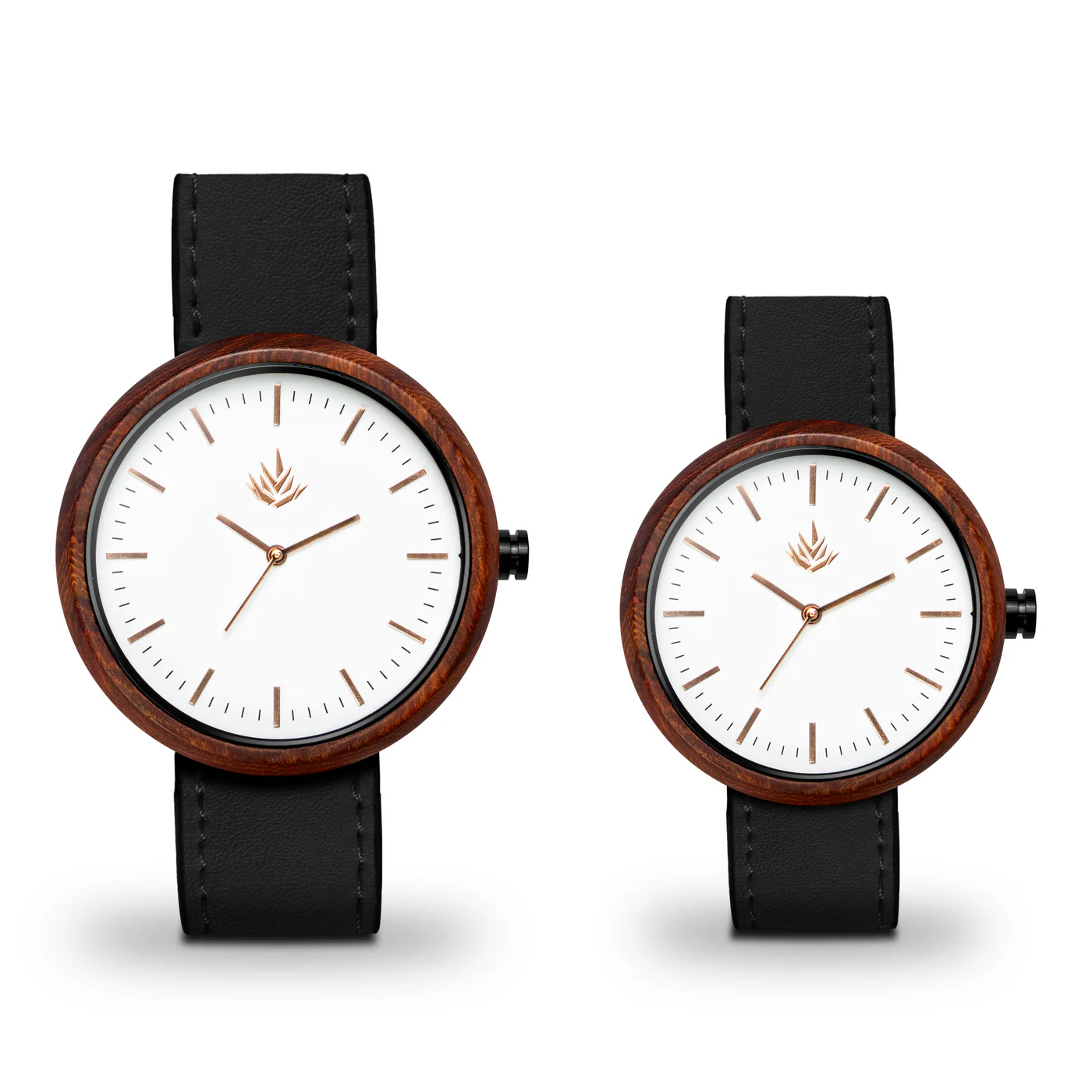 Pair of Agavus Special Edition 37mm and 44mm Red Sandalwood Rose Gold / White thumbnail 3