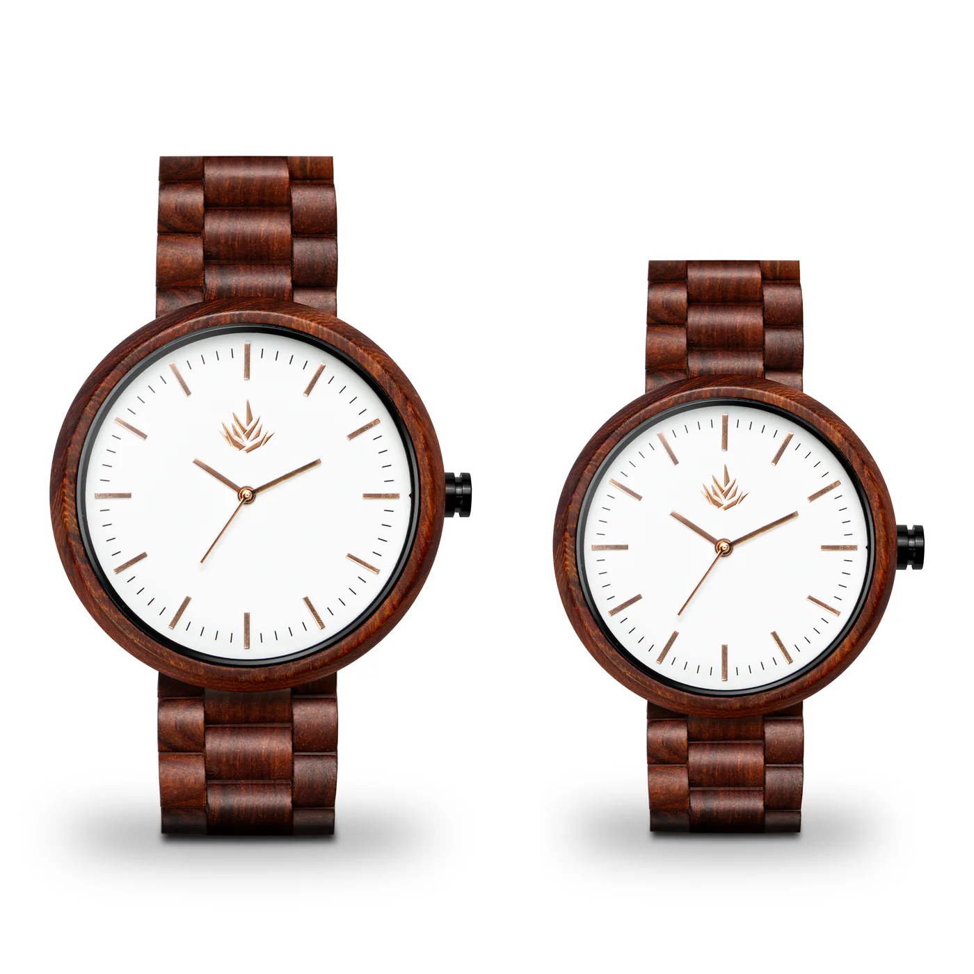 Pair of Agavus Special Edition 37mm and 44mm Red Sandalwood Rose Gold / White thumbnail 4