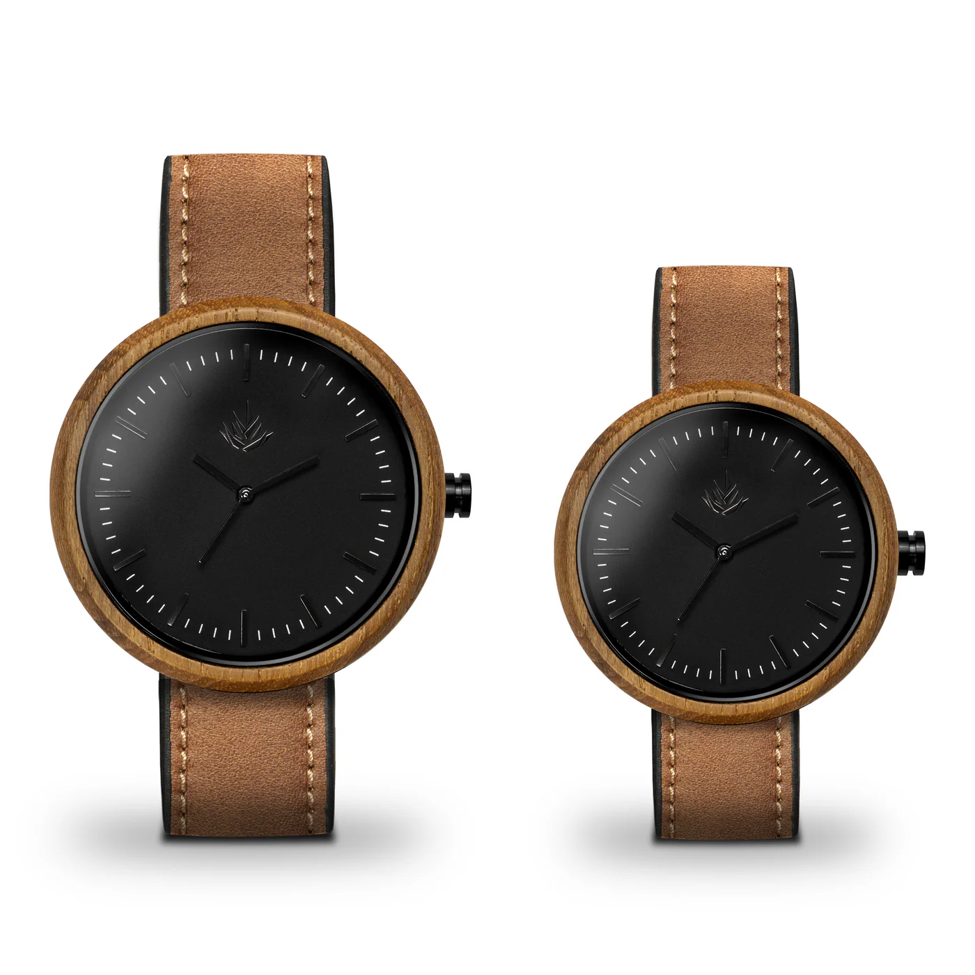 Pair of Agavus Special Edition Teak 37mm and 44mm - Leather thumbnail 2