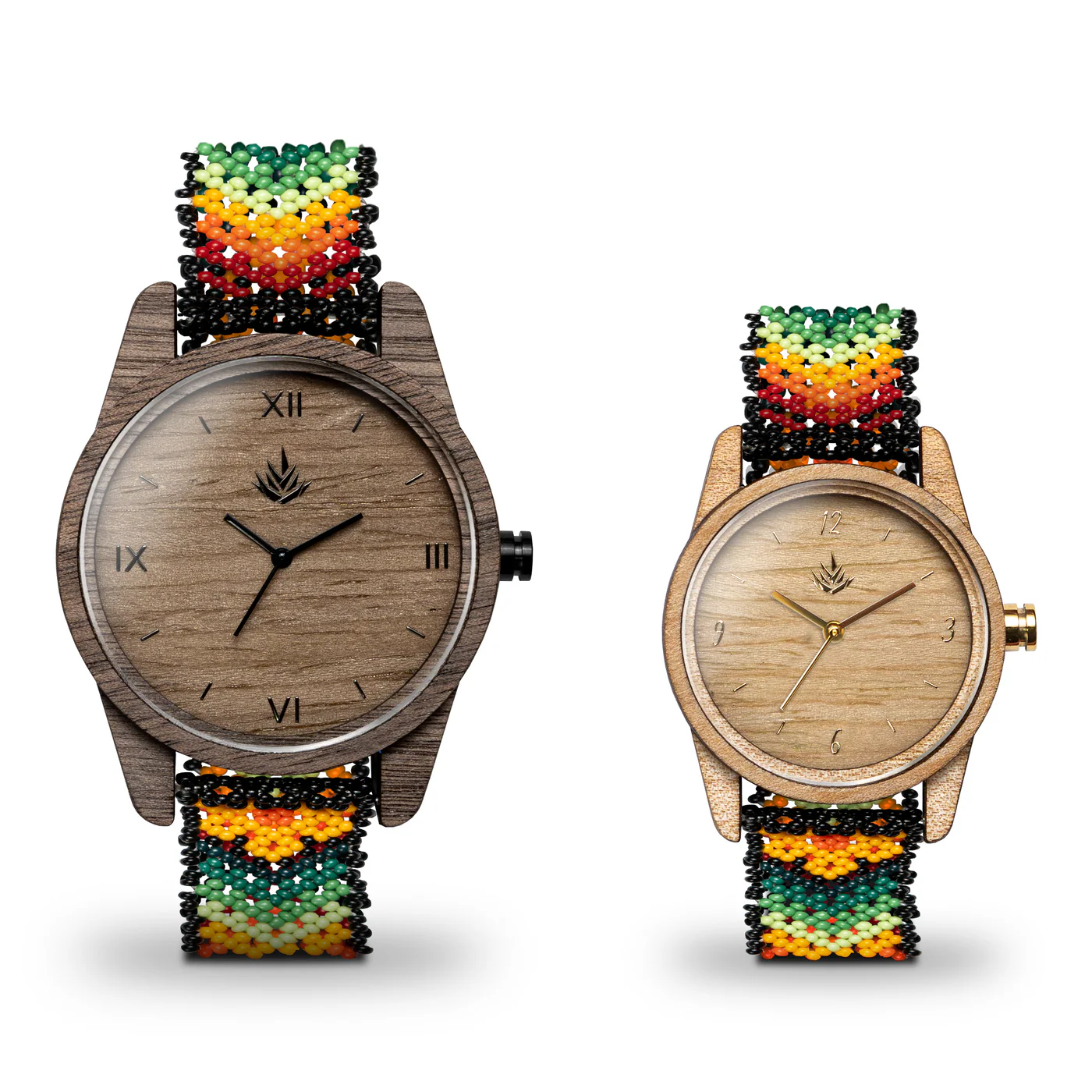 Pair of Classic Agavus Walnut 44mm and Maple 35mm - Wixárika thumbnail 3
