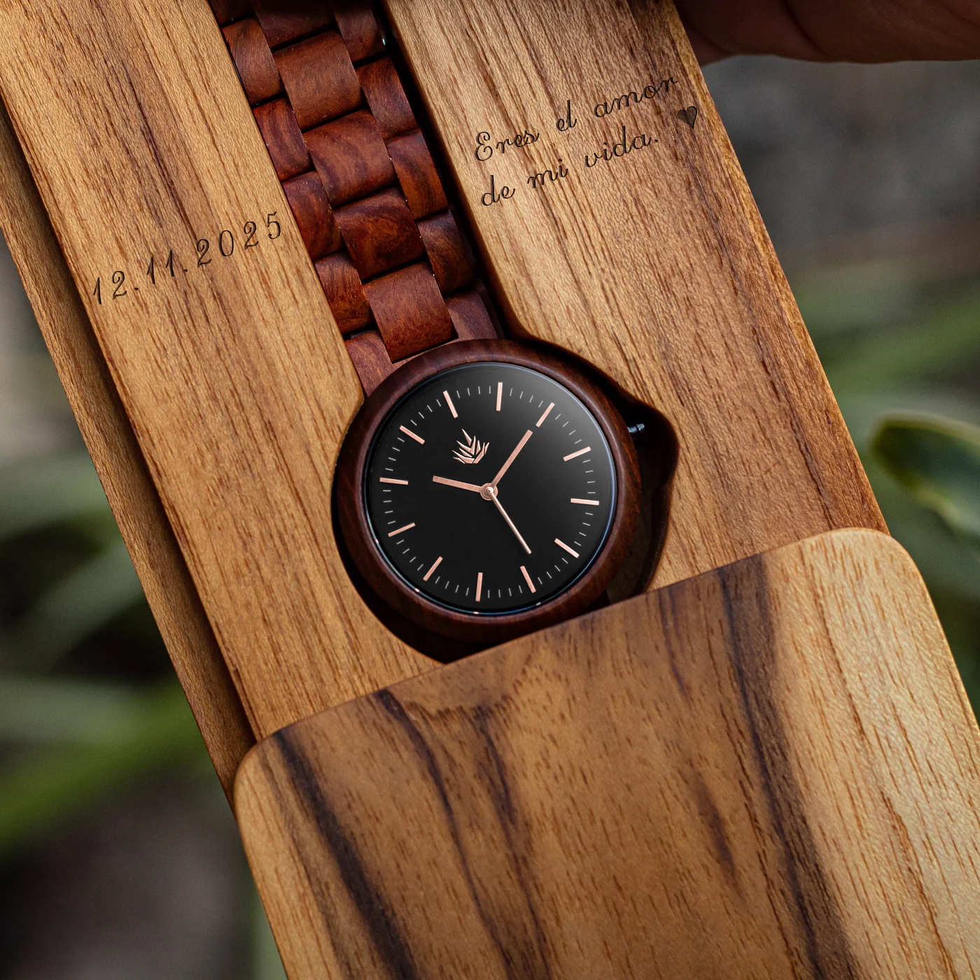 Special Edition Line 37mm - Red Sandalwood / Rose Gold / Black thumbnail 2
