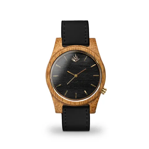 The Classic 44mm Walnut - Cactus Leather