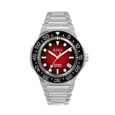 Arctic Diver Midnight Red Dive Watch