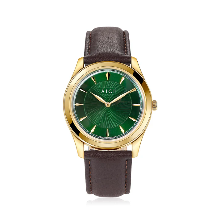 AURORA 38MM BROWN LEATHER thumbnail 2