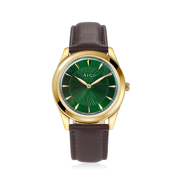AURORA 38MM BROWN LEATHER