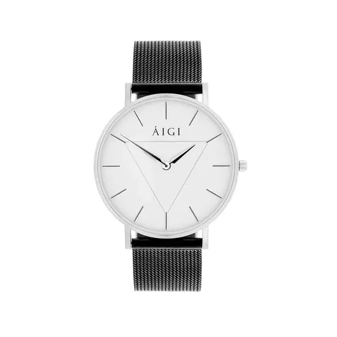Glacier 36MM Black Leather