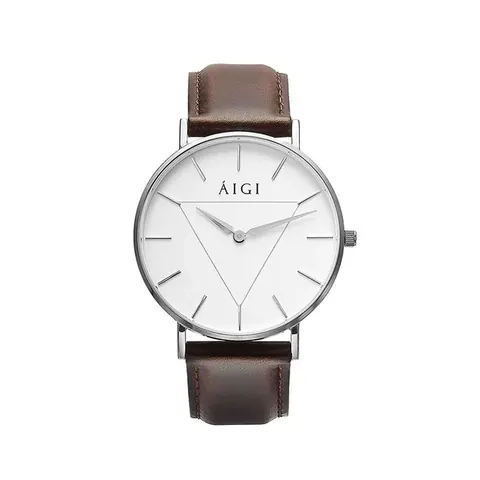 Glacier 36MM Brown Leather