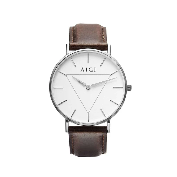 Glacier 36MM Brown Leather