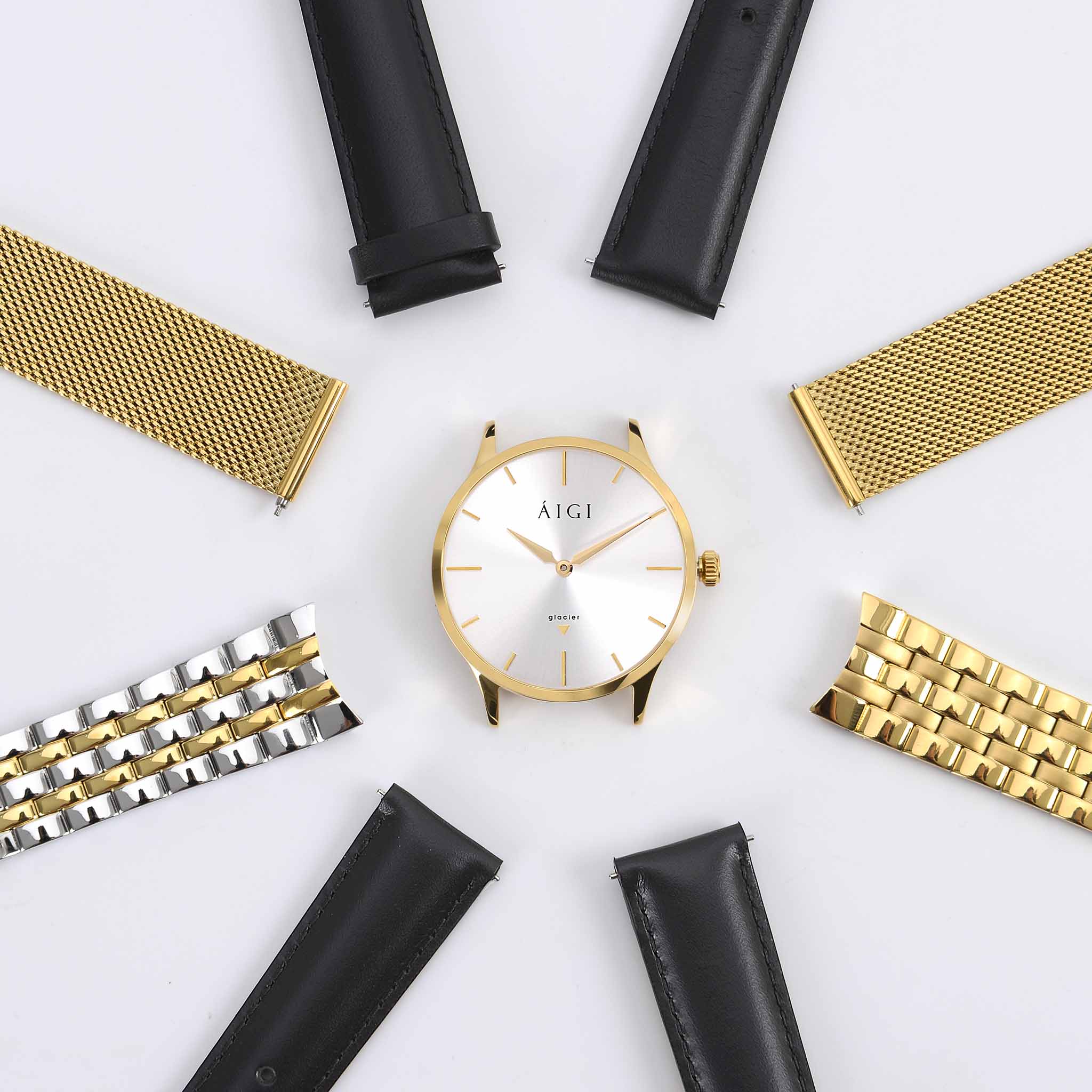 Glacier Gold 36mm Mesh Watch thumbnail 2