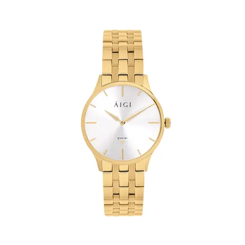 Glacier Gold 36mm Steel & Gold Watch