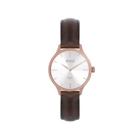 GLACIER ROSE 32MM - BROWN LEATHER