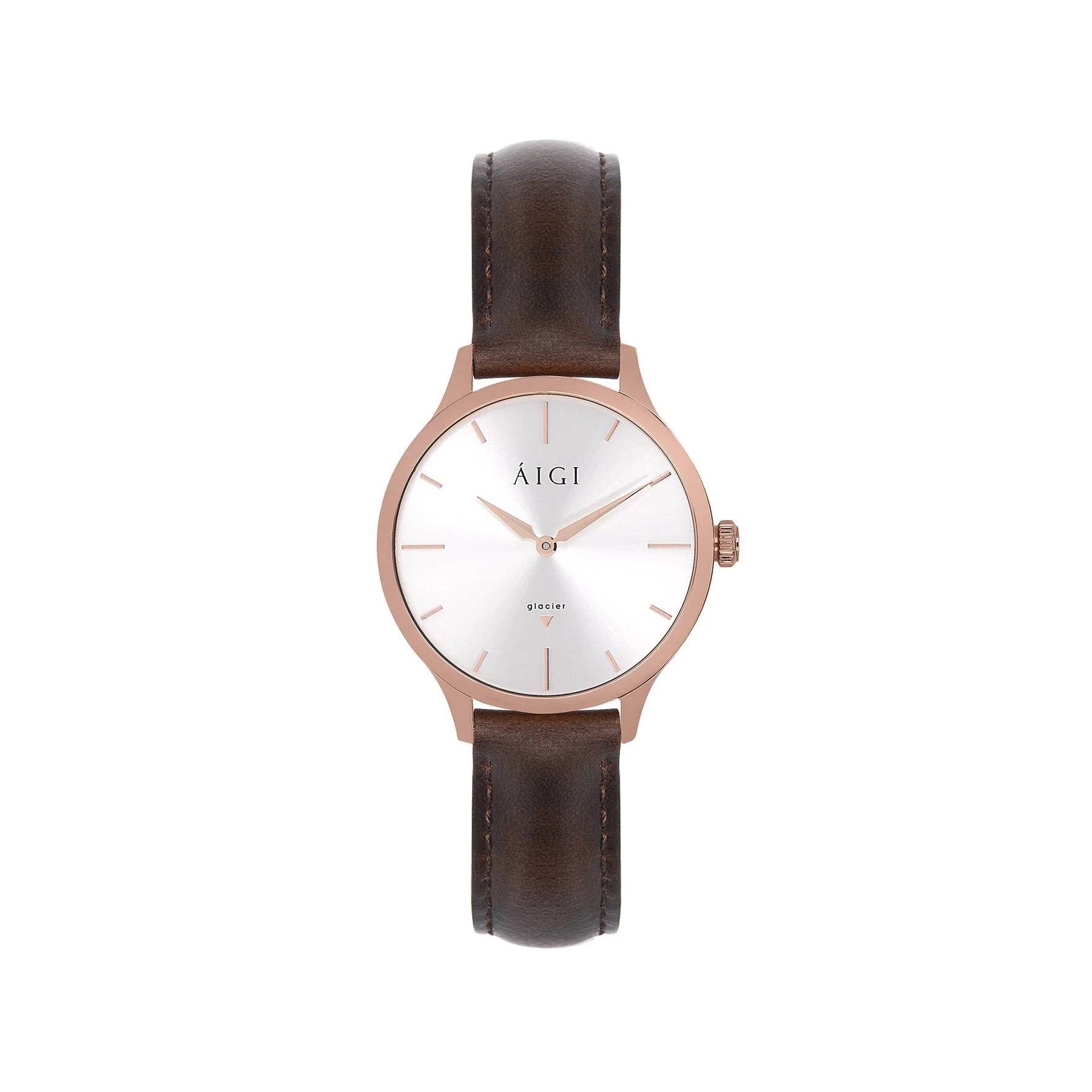 GLACIER ROSE 32MM - BROWN LEATHER