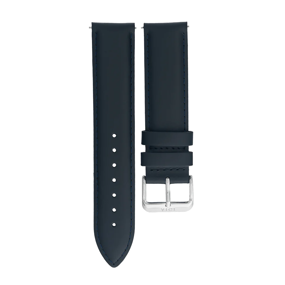 Navy Blue Leather 20MM