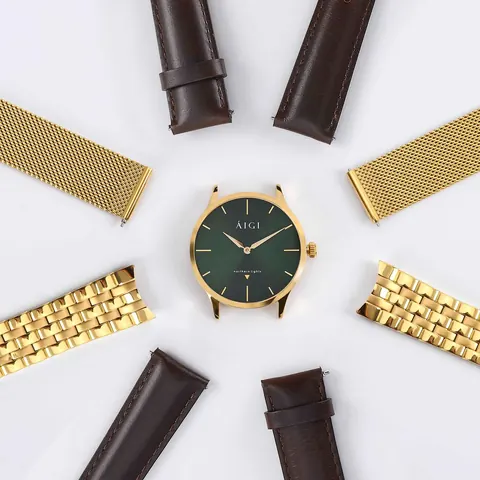 NORTHERN LIGHTS 36MM - BROWN LEATHER