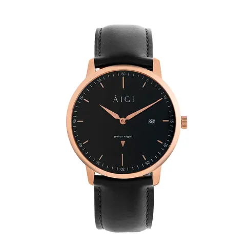 POLAR NIGHT 40MM - BLACK LEATHER