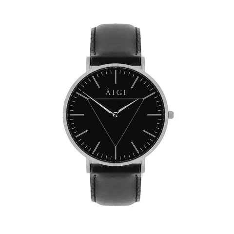 Polaris 40MM Black Leather