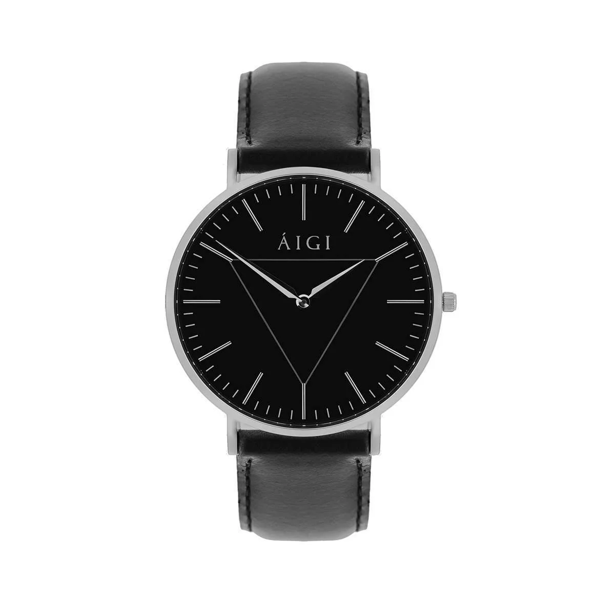 Polaris 40MM Black Leather