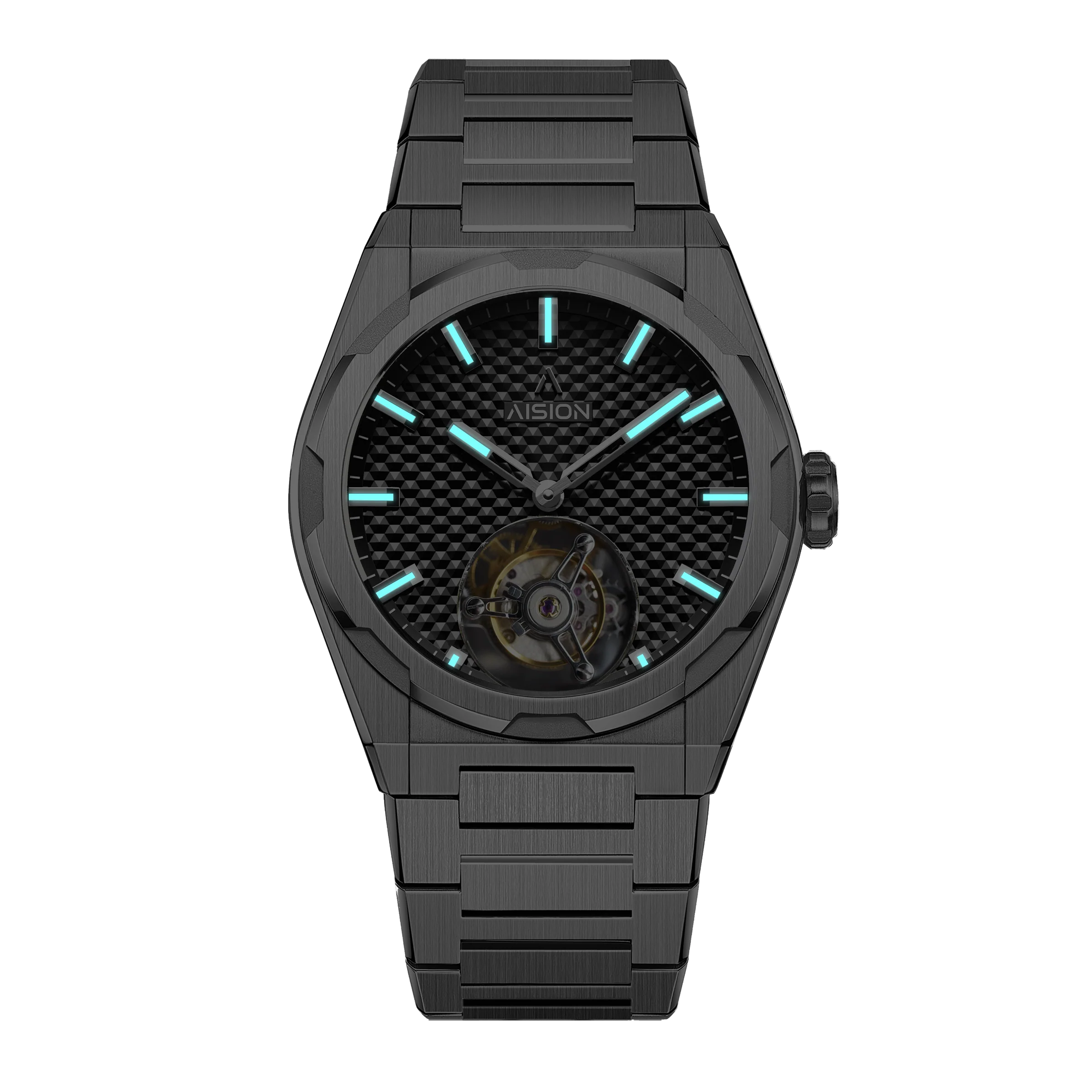 Tourbillon - Hexagonal Pyramid Seamless Dial - Black thumbnail 2