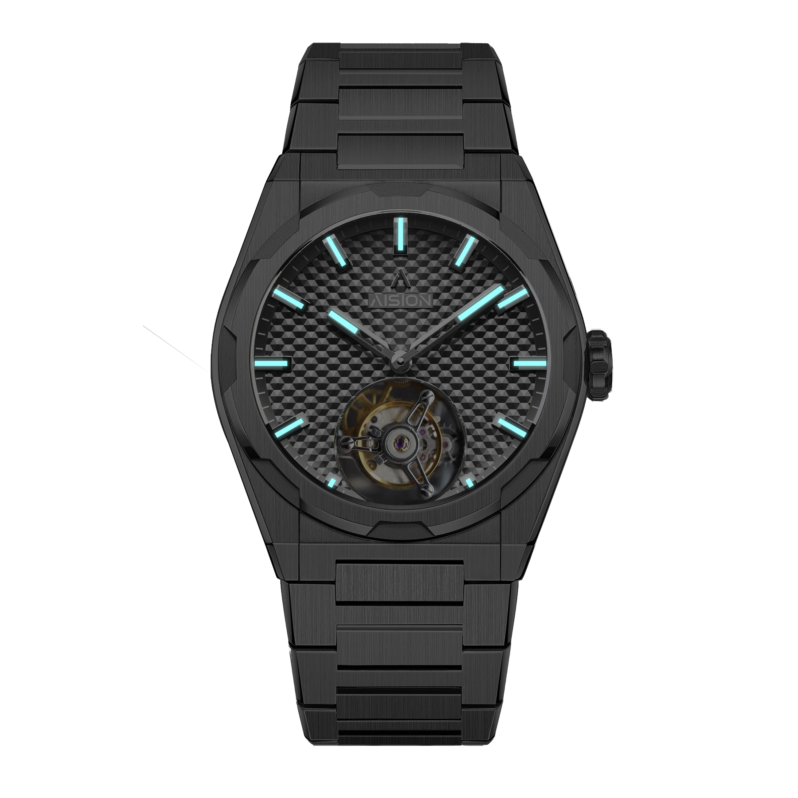 Tourbillon - Hexagonal Pyramid Seamless Dial - Gunmetal thumbnail 2