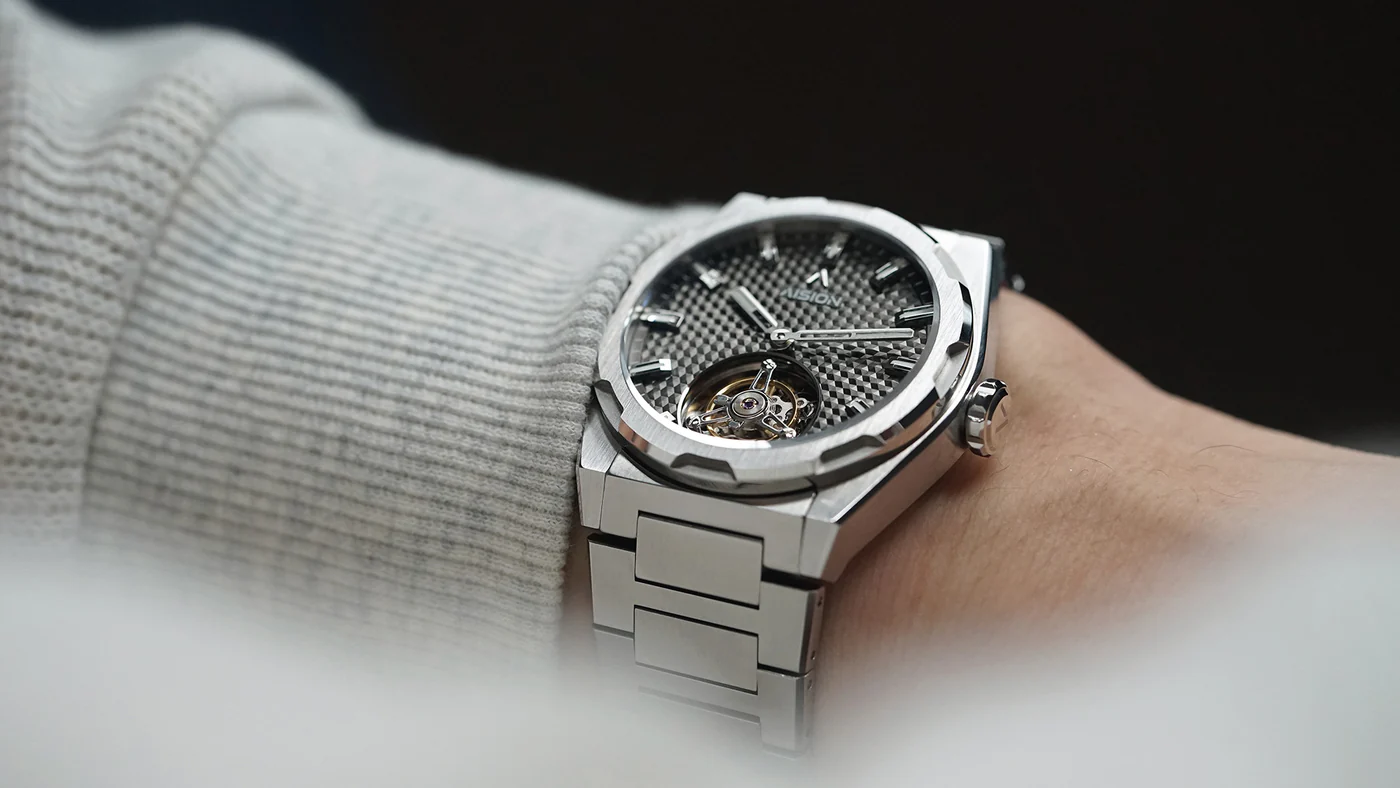 Tourbillon - Hexagonal Pyramid Seamless Dial - Ice Blue thumbnail 2