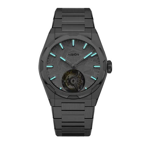 Tourbillon - Meteorite Dial - Silver
