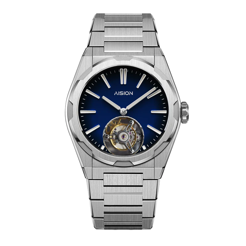 Tourbillon - Modern Minimalism Dial - Blue thumbnail 2