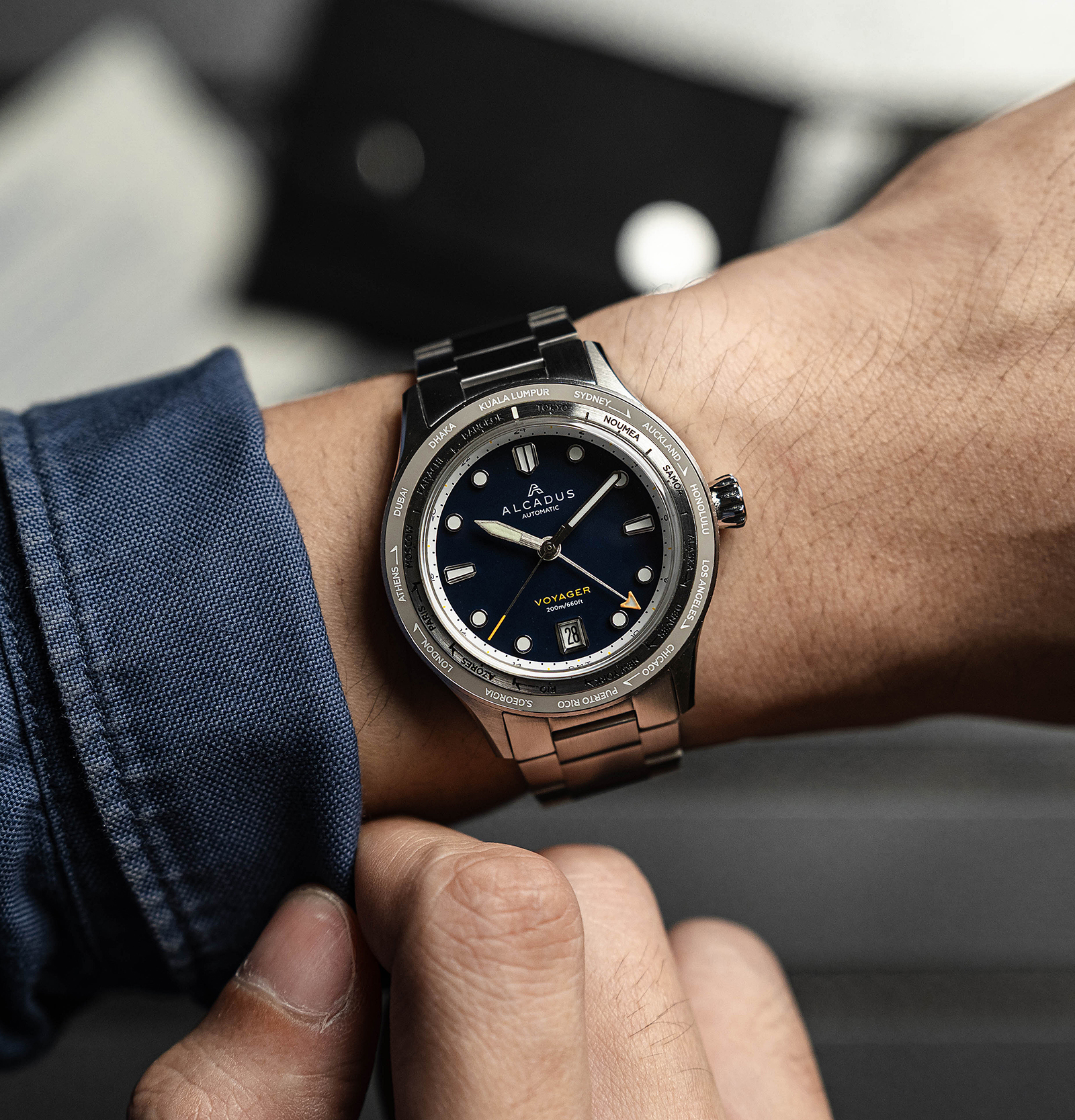 Voyager Worldtimer GMT – Midnight Navy thumbnail 2