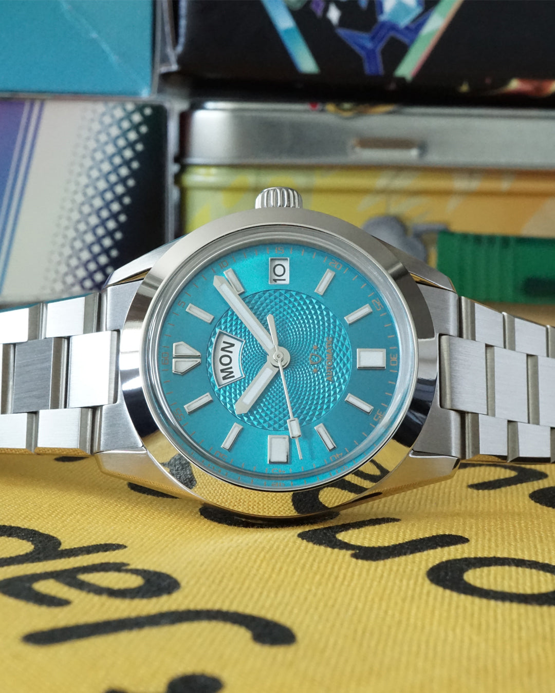 A5 Legacy X - Blue Sunburst with Guilloche thumbnail 3