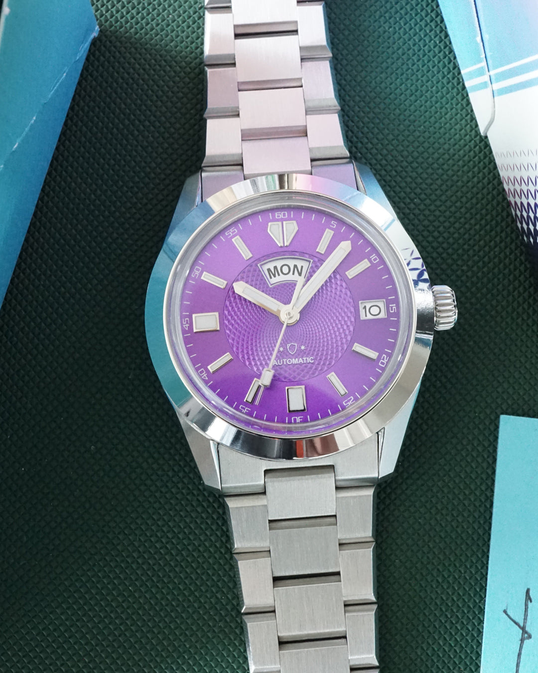 A5 Legacy X - Purple Sunburst with Guilloche thumbnail 3