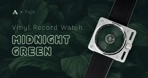 Vinyl Record Quartz: Midnight Green by AndoAndoAndo