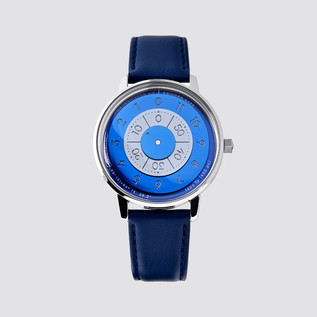 ANICORN Series K452 Space Automatic Watches - Azure Phthalo Blue selected view