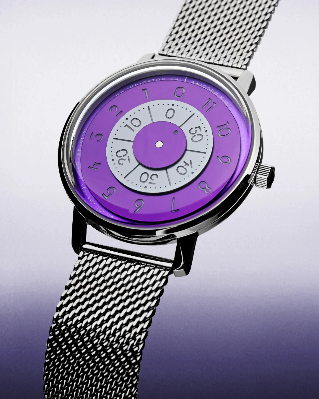 ANICORN Series K452 Space Automatic Watches - Umbra  Phthalo Purple thumbnail 2