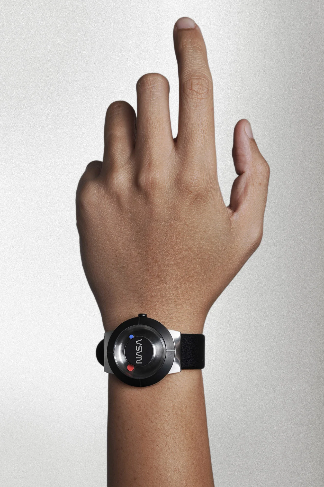 The Space Watch by Richard Danne (Father of the NASA Design Program) - Jet Silver selected view