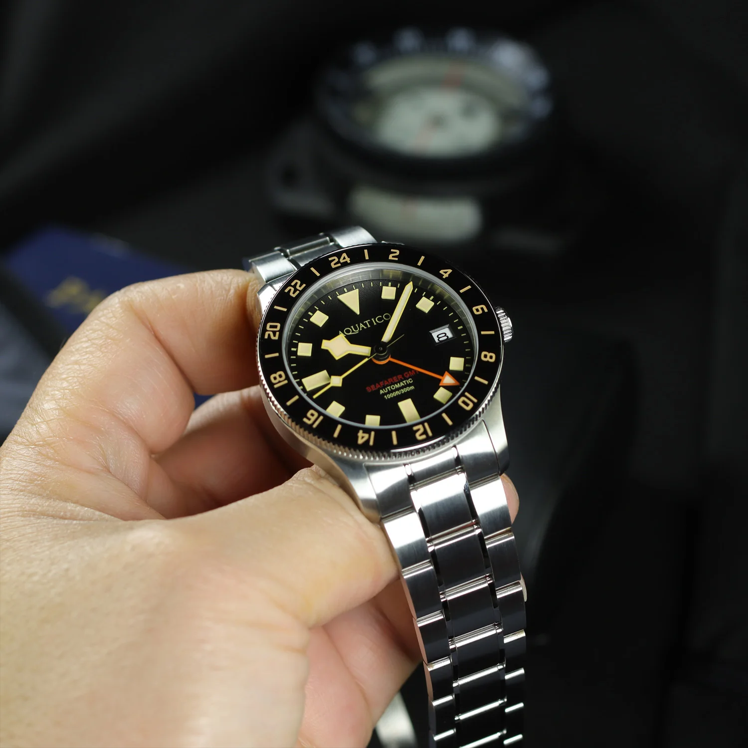 Aquatico SEAFARER 38mm GMT thumbnail 2