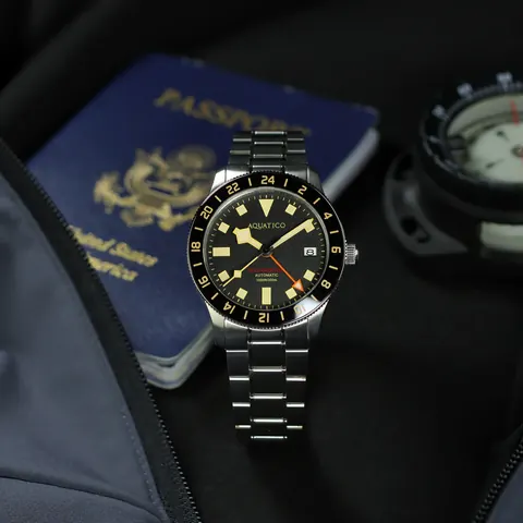 Aquatico SEAFARER 38mm GMT