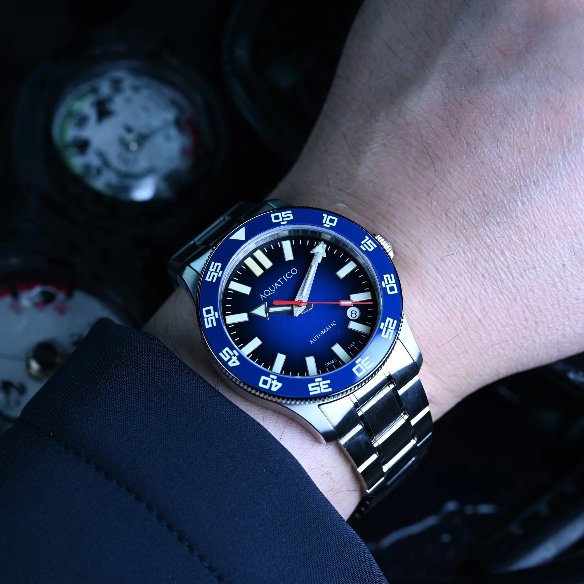 Atlas Tritium Watch Fumé Blue Dial thumbnail 3