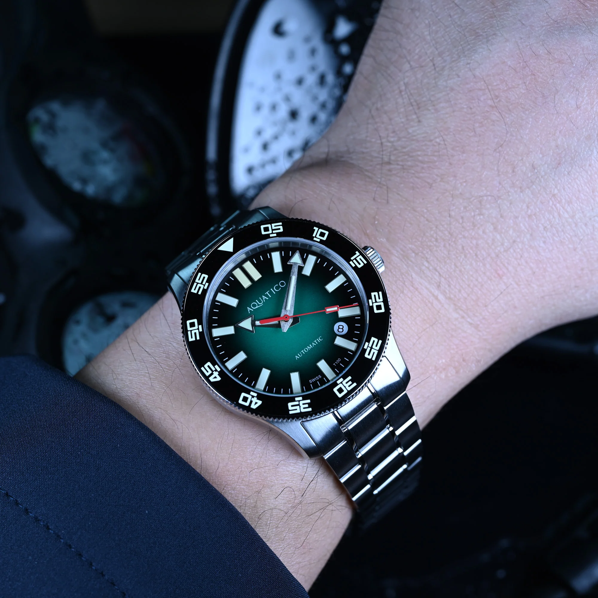 Atlas Tritium Watch Fumé Green Dial thumbnail 3