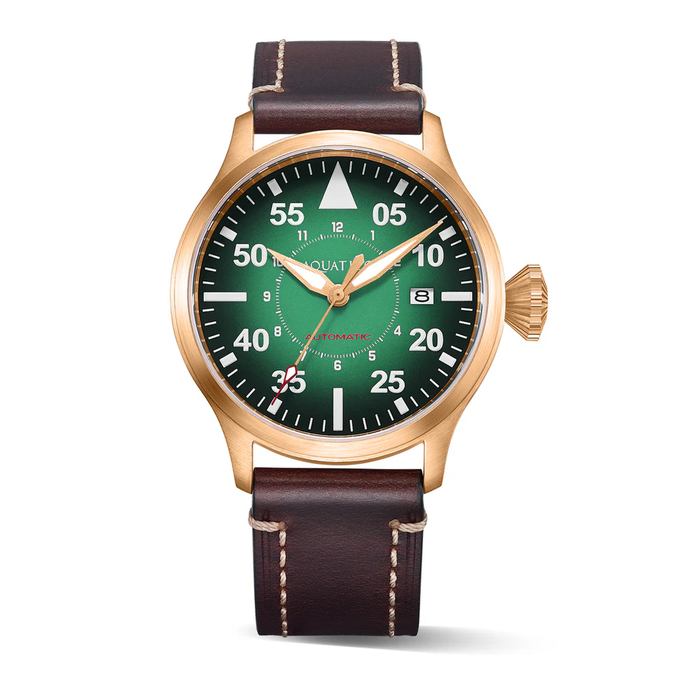 Bronze Horizon Hawk Gradient Green Dial Automatic Pilot Watch thumbnail 2