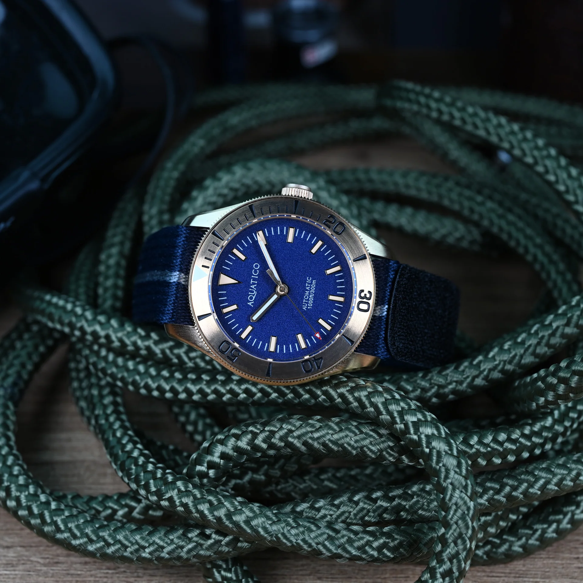 Bronze Raider Blue Dial