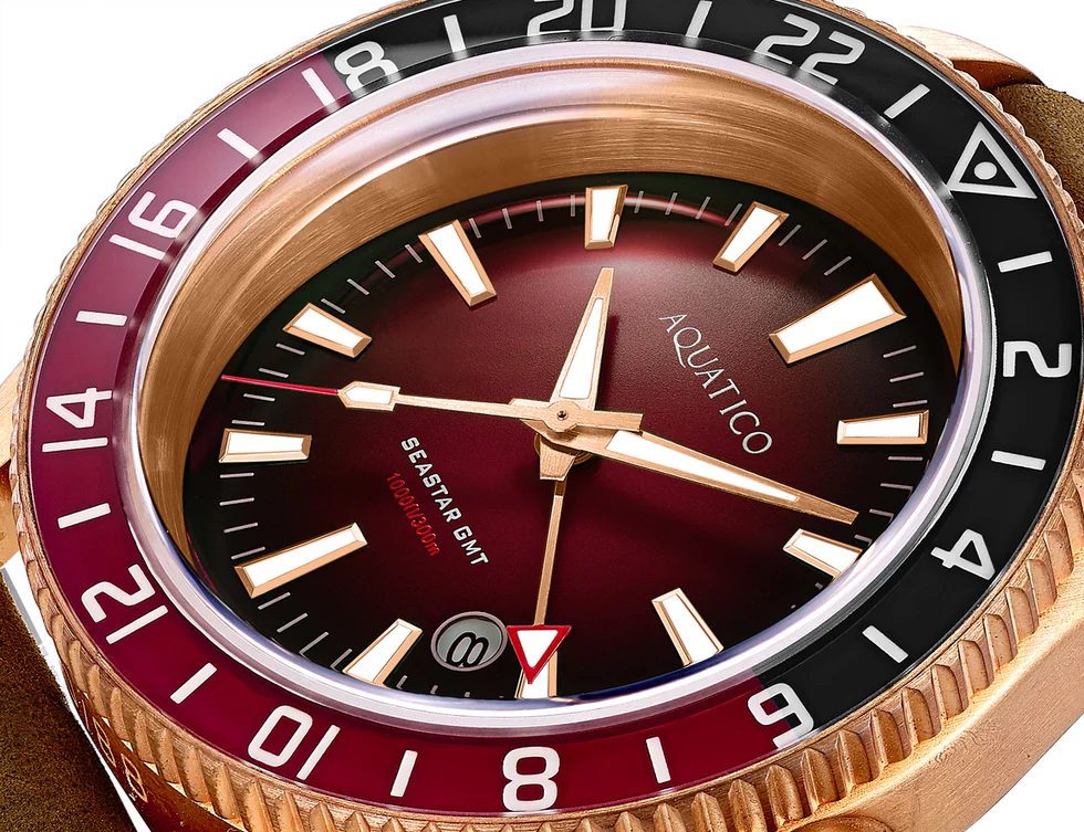 Bronze Sea Star GMT Red Dial Red and Black Bezel Inlay thumbnail 2