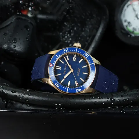 Bronze Star Dive Watch Blue Dial