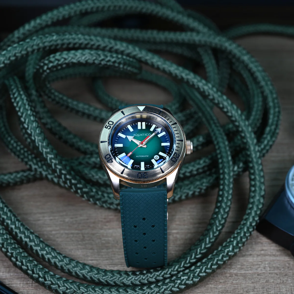 Bronze Star Tritium Green Dial